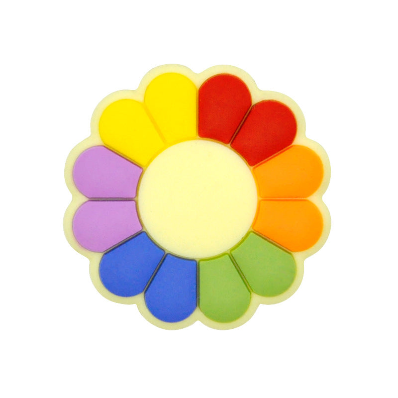 Al por mayor 100 piezas de 100 piezas/paquete de forma de flores de silicona TEATER